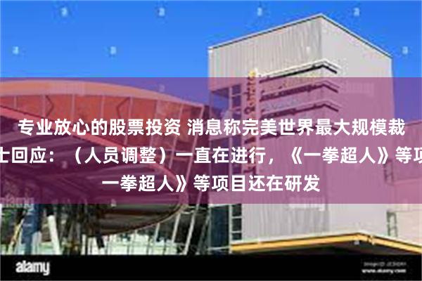 专业放心的股票投资 消息称完美世界最大规模裁员，相关人士回应：（人员调整）一直在进行，《一拳超人》等项目还在研发