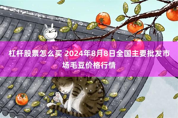 杠杆股票怎么买 2024年8月8日全国主要批发市场毛豆价格行情