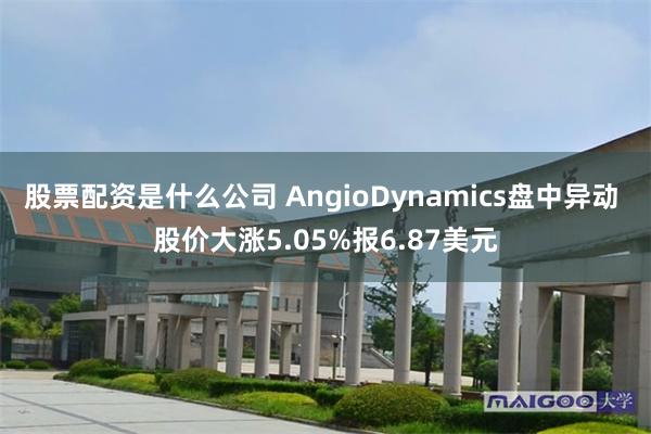 股票配资是什么公司 AngioDynamics盘中异动 股价大涨5.05%报6.87美元